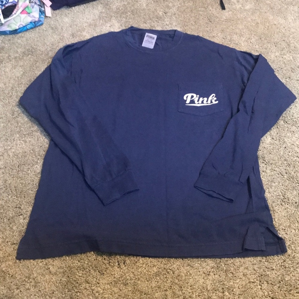 Pink long sleeve campus shirt
